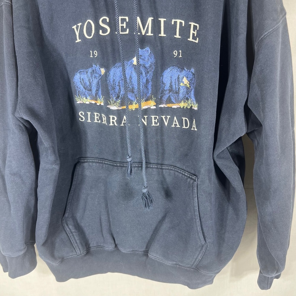 John Galt Hoodie Yosemite Sierra Nevada Bears Black Womens One Size